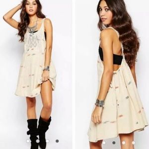 Free People Arizona Tea Como Mini Jumper Dress